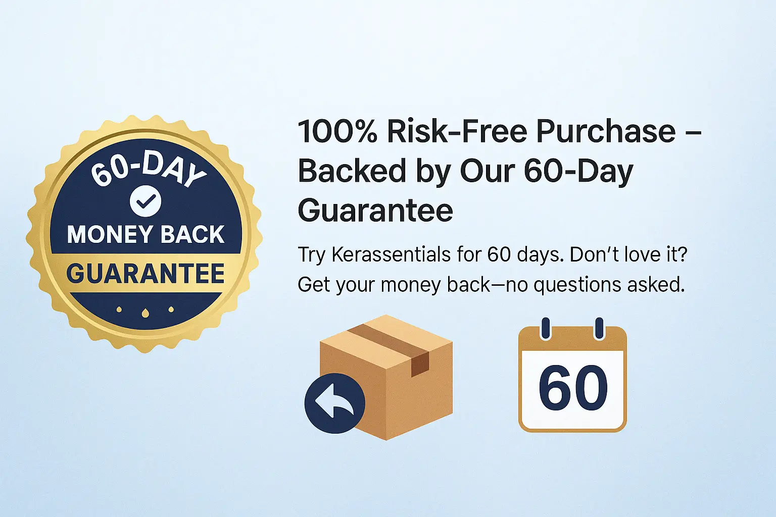 kerassentials 60 days money back guarantee